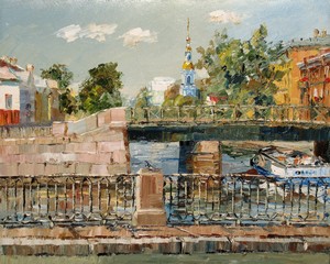 Картина Санкт-Петербург. Крюков канал
