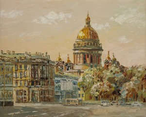 Картина Санкт-Петербург. Вид с Дворцовой площади