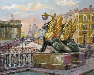Картина Санкт-Петербург. Банковский мост