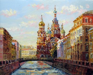 Картина Санкт-Петербург. Вечер на канале Грибоедова