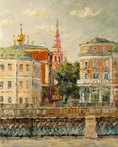 Картина Москва. Вид на Кадашевский переулок